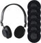 Xyembu 3 Pairs Headphone Ear Covers, Washable Stretchable Earpad Cover, Fabric Headphone-Pads Covers
