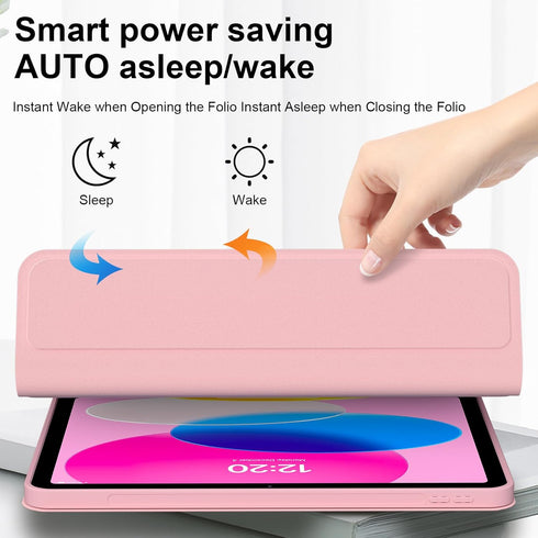 FGZZROU 10th/11th(A16) 2022/2025, 10.9 Inch for iPad Generation Case with Keyboard Magnetic Detachable Bluetooth