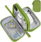 Electronic Organizer Travel Cable Accessories Bag for Power Bank, Charging Cords, Mouse, USB Cable, Earphones - Green