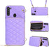 Furiet Zipper Wallet Case for Samsung Galaxy A21, Crossbody Strap, 8 Card Slots, TPU Leather Cover - Purple
