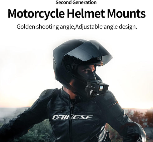 Helmet Chin Mount - Quick Release Clamp Holder for GoPro Max Hero, Motorcycle, Dirt Bike, Bicycle Accessories