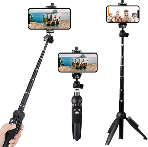 bluehorn Selfie Stick, Portable 40 Inch Aluminum Alloy Selfie Stick Phone Tripod with Wireless Remote Shutter,