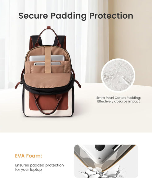Backpack Backpack Backpack, 17Inch LOVEVOOK Laptop for Women - Stylish Work with Large Cup Holder, Waterproof College