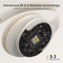 90-Hour 3 DOQAUS Over-Ear Bluetooth Headphones with Playtime, Professional EQ Modes, HiFi Deep Bass & HD Mic