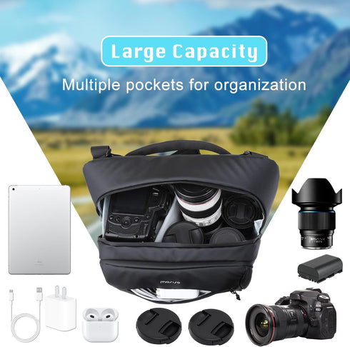 MOSISO Camera Sling Bag, Crossbody Camera Bag for Photographers, Waterproof Camera Shoulder Bags