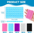OMASUNB 15PC 40 Suction Phone Grip, Multifunctional Double - Sided Silicone Sticky Phone Mounts, Bead Hands Free Holder