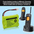 27910 Cordless Phone Battery for Motorola SD-7501, MD7161, AT&T, Ni-MH 3.6V (Pack of 2)