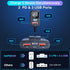 kapebow 78W Fast Charging USB C Car Charger, 5 Port Charger with Voltage Display, 5FT Extension for iPhone, iPad,