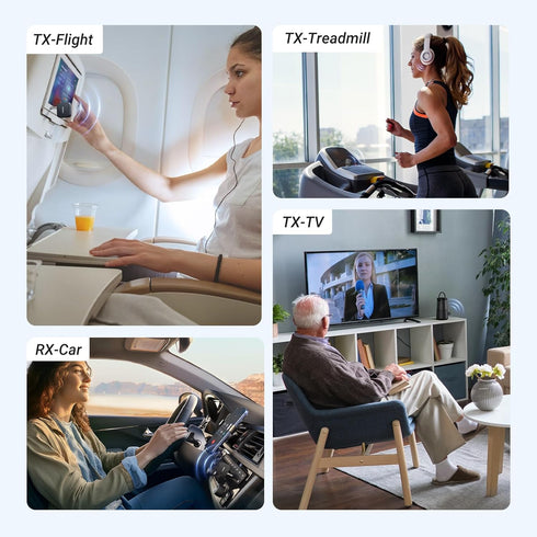 UGREEN Bluetooth 5.2 Transmitter for TV, Dual Pair Wireless Bluetooth Transmitter Receiver for Airpods, Earbuds,