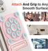 SEMBO Silicone Suction Phone Case Adhesive Sticky Grip Stand with Mag-Back for MagSafe Car/Wall Mounts, Strong Magnetic
