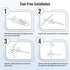 Mornixol 70-Mile 4K, 1080P, Outdoor TV Antenna, Range Digital TV Antenna, Easy No-Tools Installation