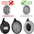 SoloWIT Replacement Earpads Cushions for Bose QuietComfort 35, Ear Pads with Softer Leather, Noise Isolation Foam, Grey
