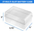 GlossyEnd Set 2, 37 15 12 6 2 2 9V of Slot Multi Battery Storage Box, Battery Storage Case, Battery Holder, Stores: AA