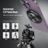 NEEWER Magnetic Phone Tripod Mount Adapter with 1/4" Holes, Compatible with iPhone MagSafe, Phone Holder for Video