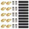 SMA Male Crimp Connector, RF Plug Crimp Connector for RG58 RG142 RG400 LMR195 Coaxial Cable (10 Pack)