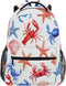 Krafig Cute Lobsters Crabs Boys Girls Kids School Backpacks Bookbag, School Bag Travel