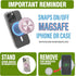 Baiwryxl Cell Phone Grip for Magnetic with Kickstand, Secure Hold for iPhone Magnetic Cases, Adjustable Foldable