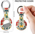 Generic Vintage Lobster Floral Case Compatible with Airtag Holder Keyrings Keychains for Keys Luggage Bags