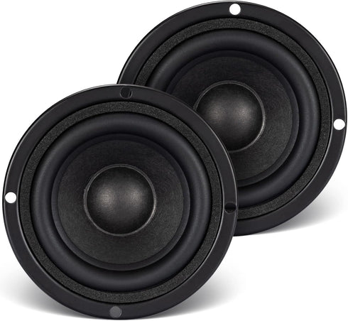 Facmogu 3 inch Tweeter Speakers, HiFi Full Range Woofer Loudspeaker, 2 PCS 4 Ohm Anti-Magnetic