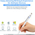 Active Stylus Capacitive Digital Pen with 1.5mm Ultra Fine Tip for iPad, Drawing Compatible with Apple Pencil/Samsung