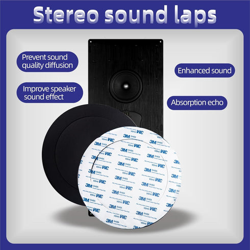 6.5" Foam Speaker Enhancer Fast Rings for 6" 6.5" Car Door Speaker, Universal Bass Blocker Kit
