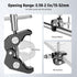 9.8"/25cm 1/4" 3/8" 4.4lb/2kg, ST25C NEEWER Magic Arm with Super Clamp & Cleaning Cloth, & Threads for Flash/LED