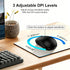 Radidi 2.4GHz 12-Month 3 800/ 1200/ 1600, Wireless Mouse for Laptop, Computer Mouse for Work, Battery Life, Adjustable