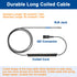 U10 Headset Adapter, RJ9 to QD Cable for Plantronics Quick Disconnect Headsets, Compatible with Cisco IP Phones