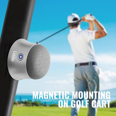 Liddle Speaker Magnetic Small Bluetooth Speaker, Wall Mountable Mini Bluetooth Speaker for iPhone 12/13/14/15 (Silver)