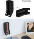 Battery Holder Storage Organizer - Wall Mount Caddy for 10 AAA & 10 AA Batteries, Black Container (Batteries Not