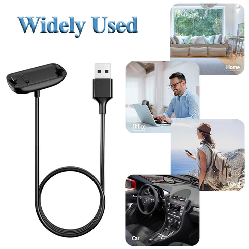 Meliya Charger Cable for Fitbit Inspire 3, Replacement USB Charging Cradle Dock Stand (3.3 ft)
