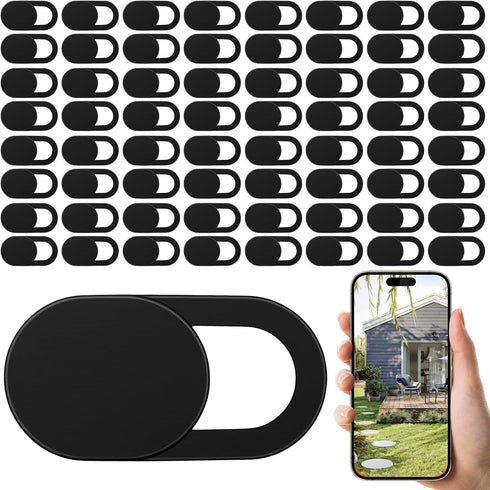 FNANJWQ 64Pcs Webcam Cover, Ultra Thin Laptop Camera Cover Slide for Laptop/Cell Phone/PC/Tablet
