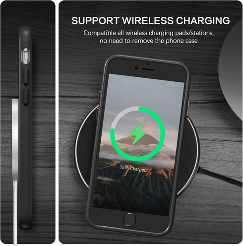 BENTOBEN Magnetic iPhone SE Case, Compatible with Magsafe, Translucent Matte Slim Thin Shockproof Cover