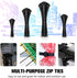 Cable Zip Ties, 400 Pack Black Assorted Sizes 12+8+6+4 Inch, Multi-Purpose Self-Locking Nylon for Home, Office, Garden