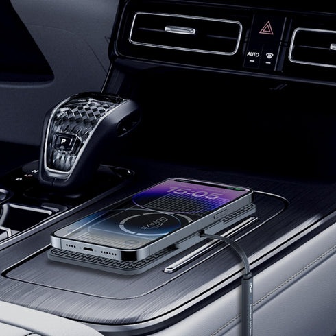 POLMXS 15W iphone12/13/14/15 (C11L) Magnetic Wireless Car Charger Charging pad, Fast Wireless Phone Charger car Cell