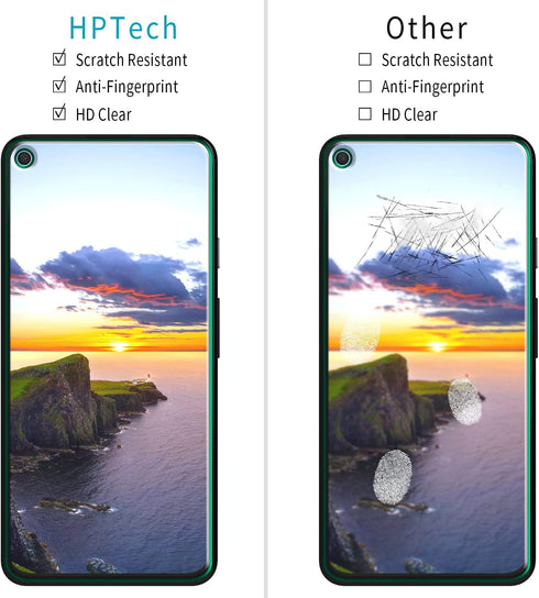 HPTech (2 Pack) Designed for Google Pixel 4a (5G) Tempered Glass Screen Protector, Anti Scratch, Bubble Free