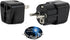 Peru Travel Adapter Plug - USA/Universal to South America Type A & E (C/F) AC Power Plugs, Pack of 2