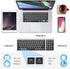 iClever BK10 Bluetooth Keyboard, Multi Device Rechargeable Bluetooth 5.1 with Number Pad, Ergonomic Design, Full Size