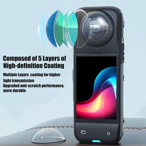 Insta360 X4, 10H Premium Lens Guards for Upgraded Optical Performance Scratch-resistant Higher Transparency Tempered