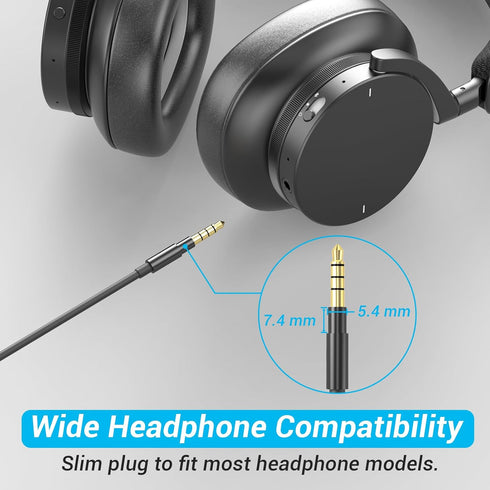 Cubilux 3.5mm to 3.5mm Headphone Cable, Replacement Headphone Cord Compatible with Sony WH-1000XM5/XM4/XM3, 4 FT