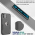 iPhone 12/iPhone 12 Pro Case (6.1in) - Black, 10FT Military Dropproof, Non-Slip Shockproof + 2 Tempered Glass