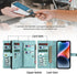 TwoHead 13 13 Designed for iPhone Wallet Case with Card Holder,Detachable Magnetic Phone Case with Wallet PU Leather
