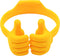Honsky Thumbs-up Cell Phone Stand Holder, Adjustable Tablet Cradle for Desk, Universal Flexible Yellow