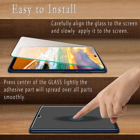 HPTech Tempered Glass Screen Protector for Motorola Moto Edge (2021) / Moto Edge 5G UW - 9H Hardness, Anti-Scratch,
