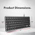 Macally Backlit Wired Keyboard for Mac, Comfortable All Day Typing USB Keyboard for MacBook Pro/Air, iMac, Mac Mini/Pro
