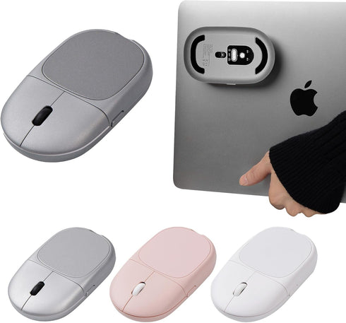 Magnito Mouse - Compact Wireless Mouse for MacBook, Magnetic Attachable, Bluetooth, Silent Clicks