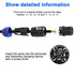 MEIRIYFA 8 Pole Speakon Connector Plug, NL4 Speak-On 8 Pin Male Audio Speaker Twist Lock Plugs, 2Pack