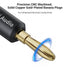 14AWG 5.9Ft, 1 Pack 4 (1.8m/70.87in) Fosi Audio Braided Speaker Wire Pair Cable with Gold Plated Banana Plugs, Black