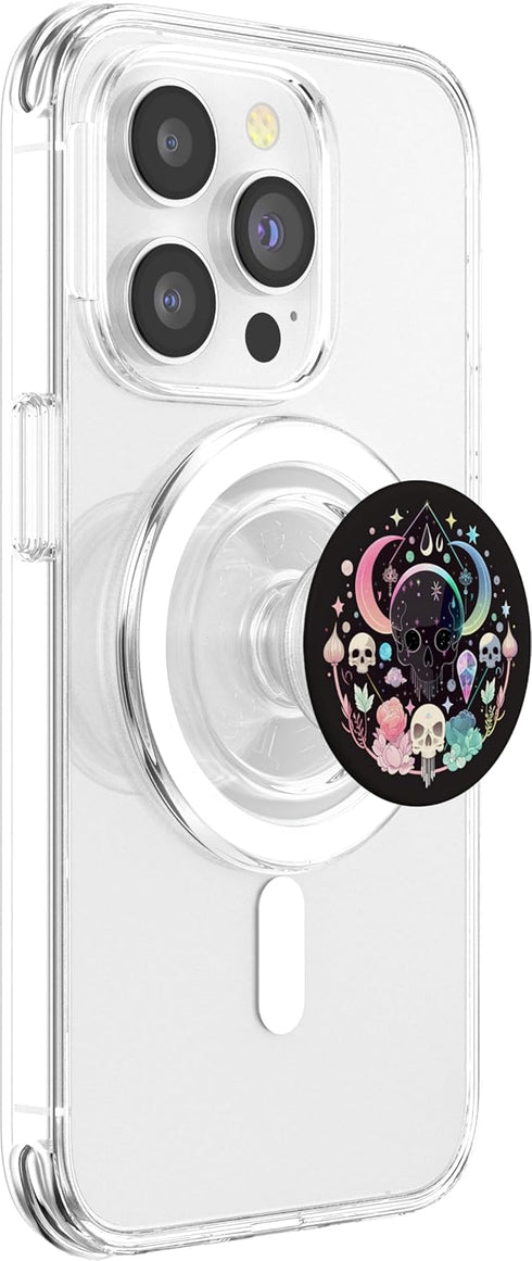 PopSockets MagSafe PopGrip for iPhone - Moon Phases Crystal Witchy Cute Skull Kawaii Pastel Goth