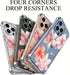 Wihytec 12/12 Pink Lily Flowers Phone Case for iPhone PRO Pink Lily Case Cover Clear Phone Case Four Corner Reinforced
